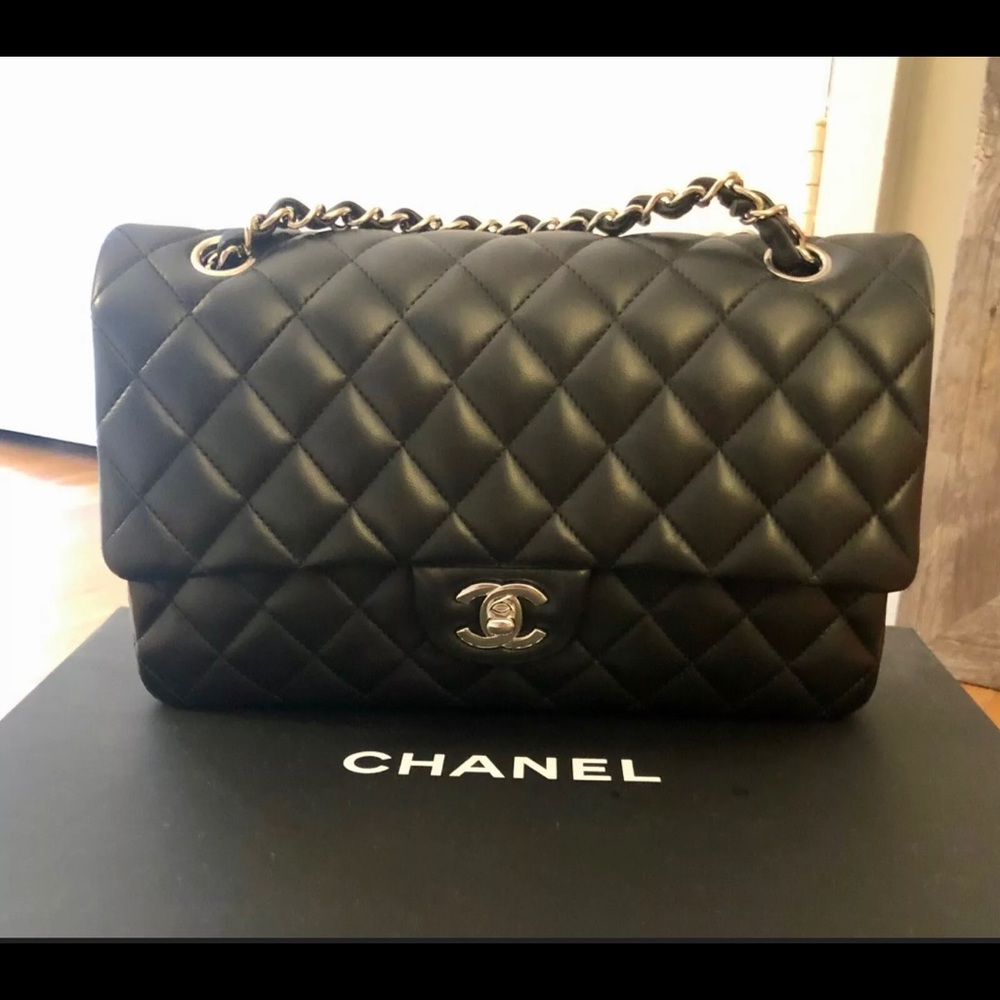 CHANEL Lamb Skin Quilted Classic Double Flap